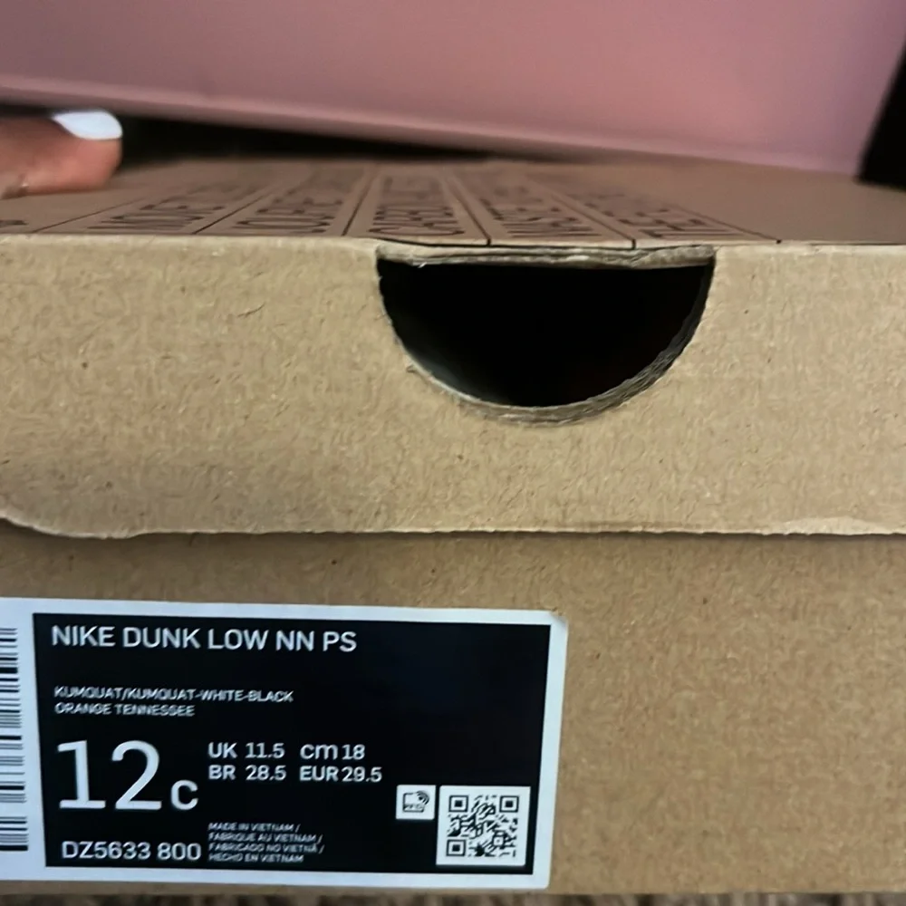 Nike Kids Orange Tiger Print Sneakers